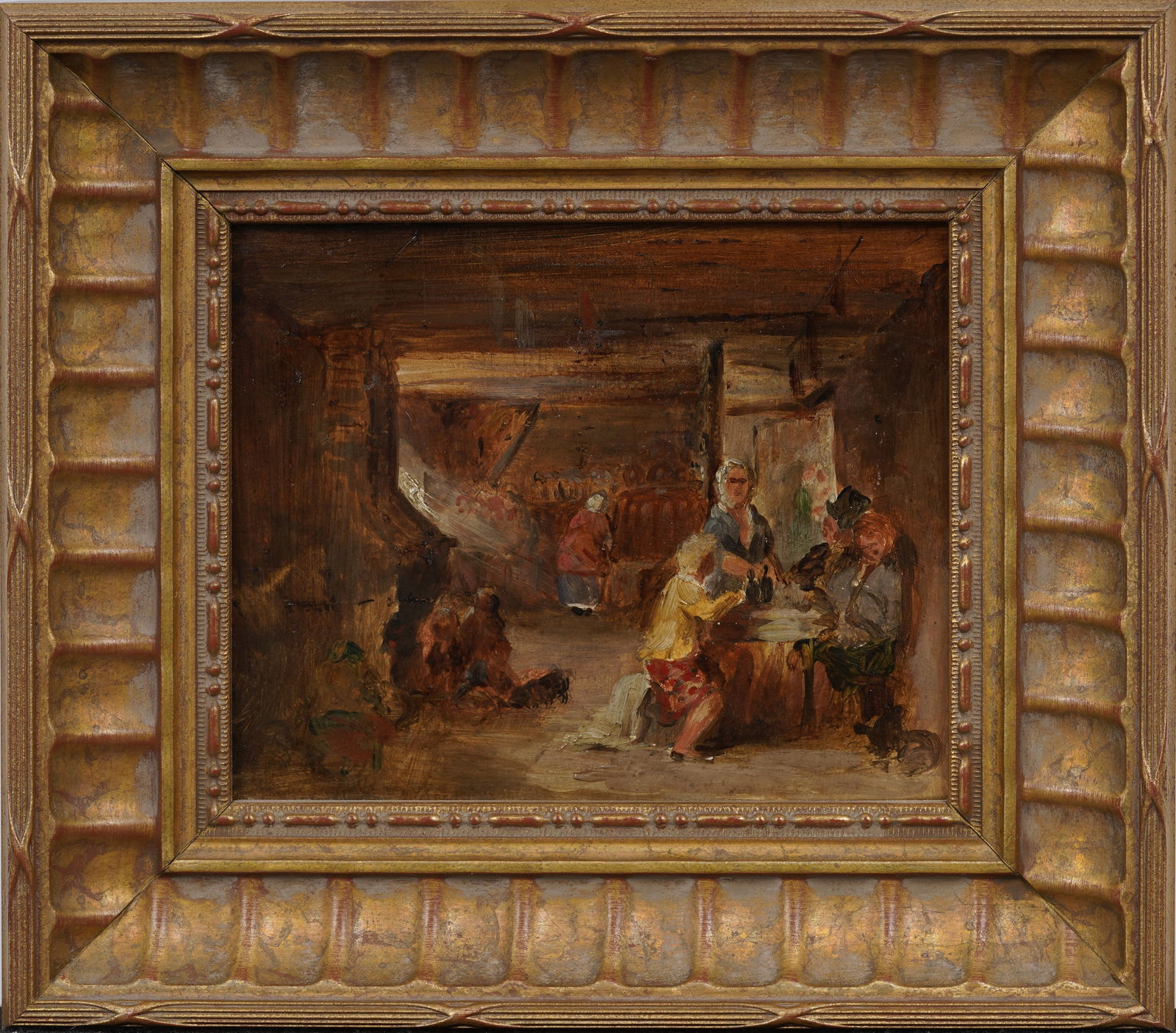Eskine Nicol (1825-1904) Incredible Antique Scottish Tavern Scene Signed Oil Genre Painting (1 of 8)