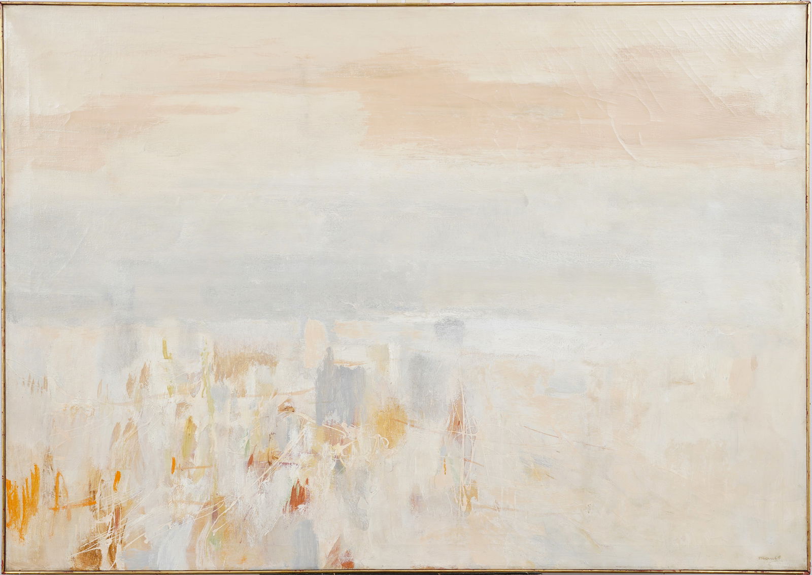 Leo Manso (1914-1993) Vintage Provincetown American Modernist Abstract Expressionist Oil Painting (1 of 10)