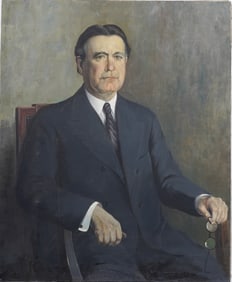 C. A Slade (1882-1961) Vintage Portrait Of US Senator From Idaho William Borah While in Office