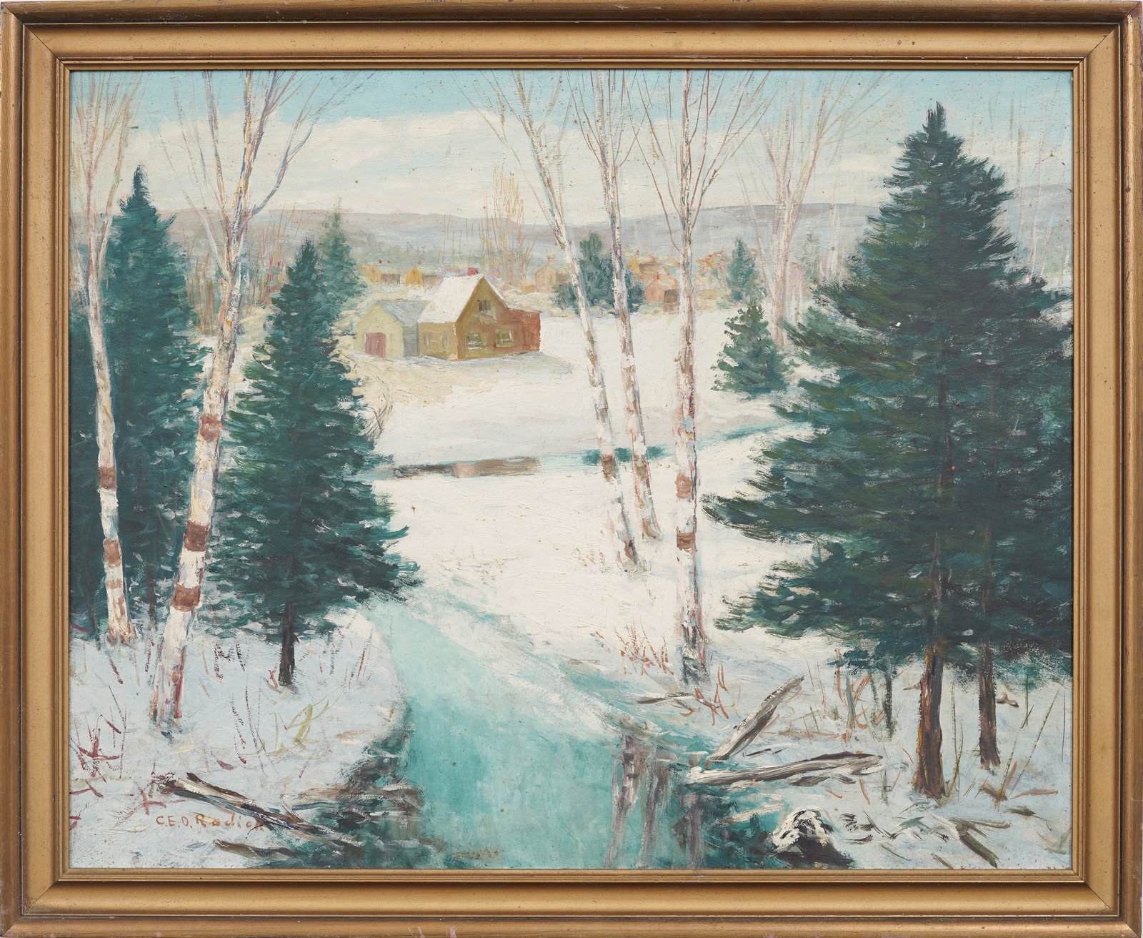Charles E Duncan Rodick (1874-1940) Vintage Canadian American Impressionist Landscape Oil Painting (1 of 7)