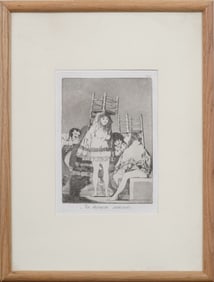 Francisco Goya (1746- 1828) Plate 26  "Los Caprichos"They've already got a seat (Ya tienen asiento)