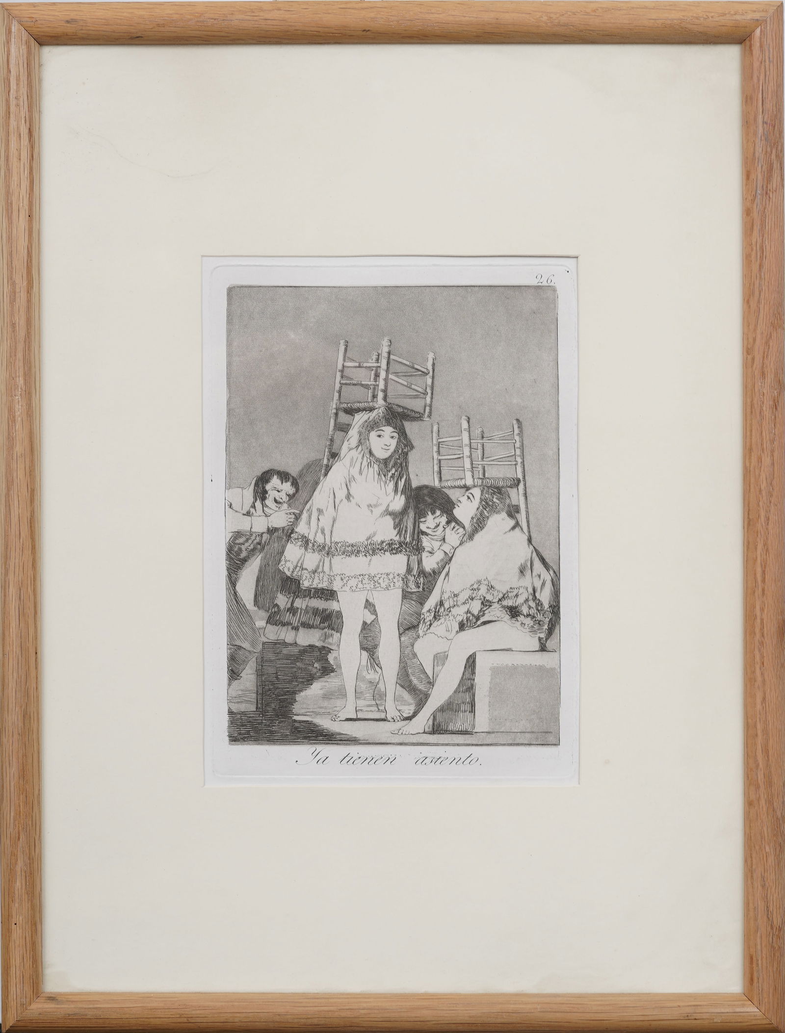 Francisco Goya (1746- 1828) Plate 26  "Los Caprichos"They've already got a seat (Ya tienen asiento) (1 of 8)