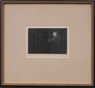 Rembrandt van Rijn (1606-1669) "The Star of the Kings" circa1651 Dutch Framed Etching on Paper