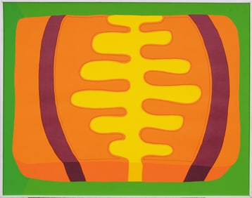 Vintage American Modernist Abstract Framed Mixed Media Signed Painting