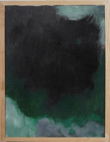 Vintage American Modernist Abstract Expressionist Framed Original Oil Painting