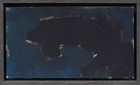 Vintage Paris Modernist Framed Signed Abstract Expressionist Modern Art Oil Painting