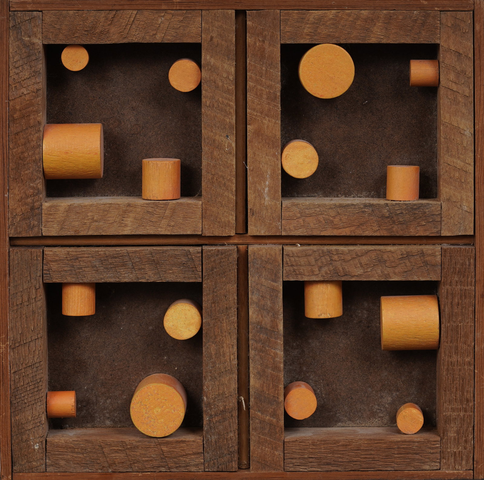 John Nonemann (1938-2022) Modernist Wood Assemblage Abstract Framed Construction (1 of 6)
