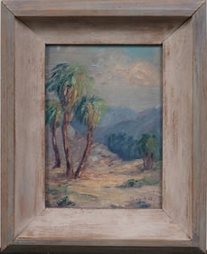 Clare Robinson Ford (1892-1990) Impressionist California Coastal Beach Scene Framed Oil Painting