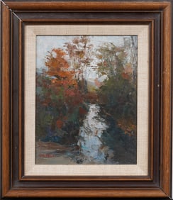 Susan Grisell (B1946) Vintage American Impressionist Framed Landscape Signed Oil Painting