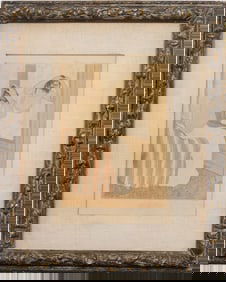 Mary Cassatt (1844–1926) "The Coiffure" Important Signed Original Etching Nude Boudoir Scene