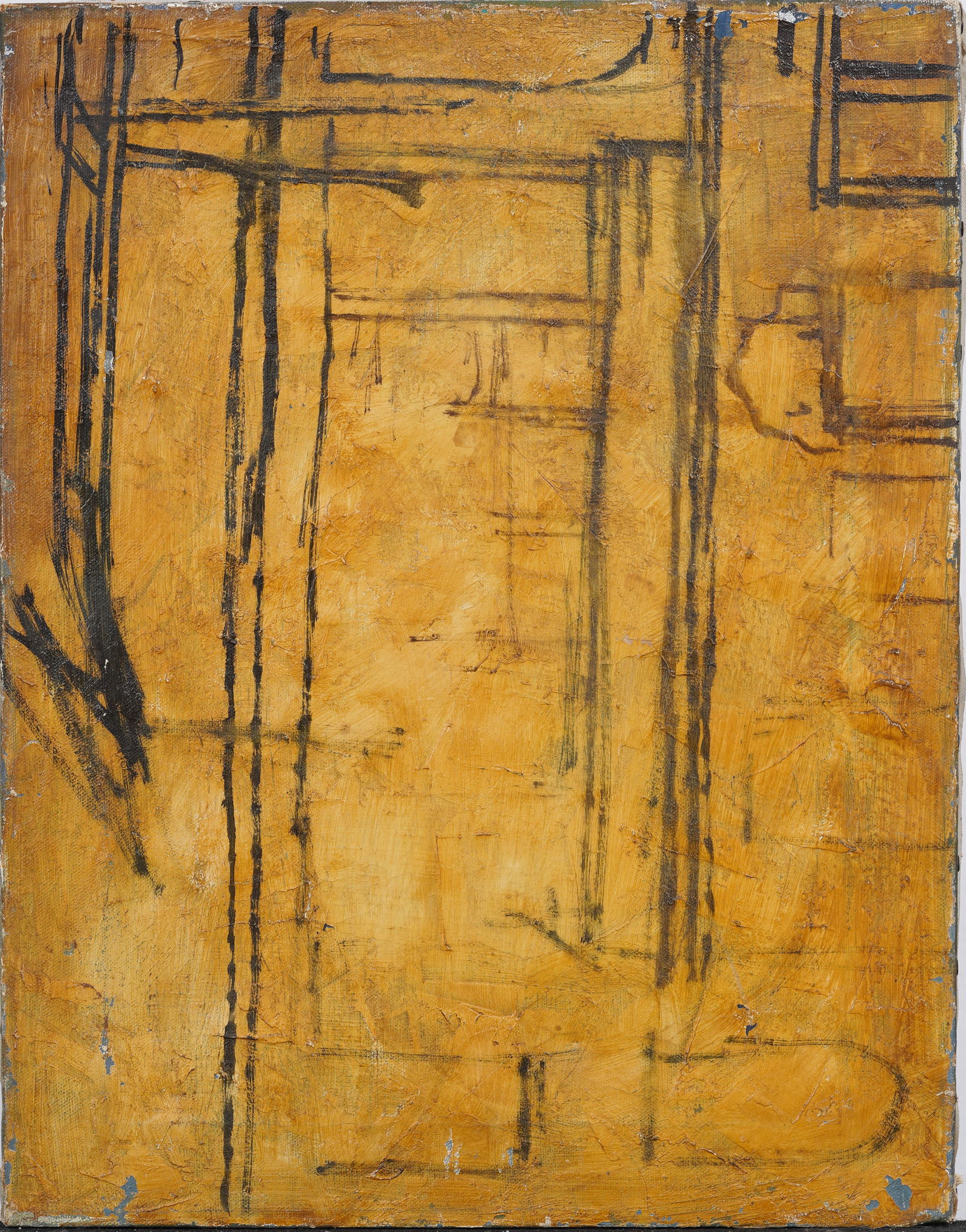 Vintage American Modernist Abstract Expressionist Mid Century Oil Painting (1 of 5)