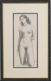 Eugene Edward Speicher (1883 - 1962) Vintage American Modernist Nude Woman Signed Painting