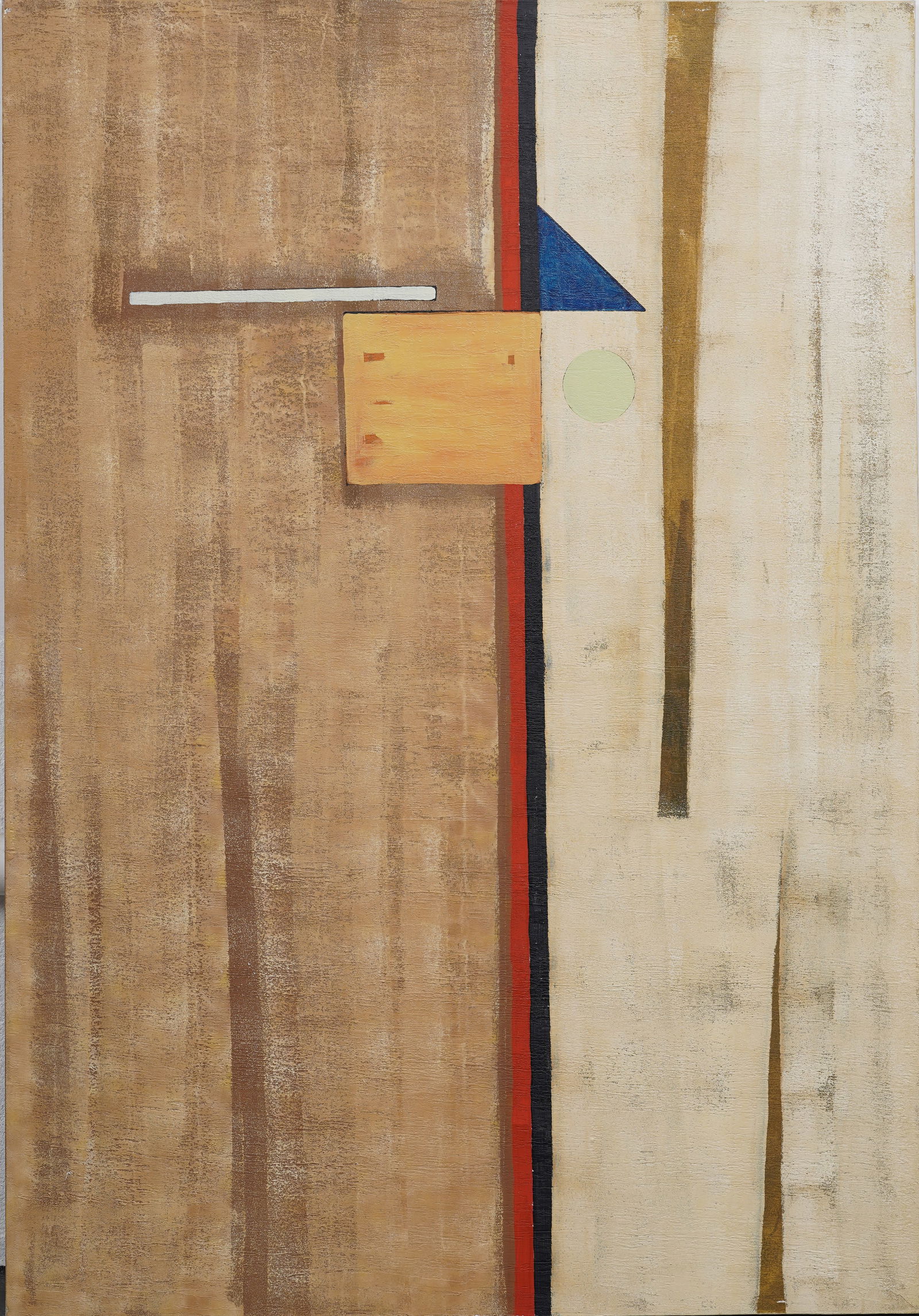 Large Vintage American Modernist Abstract Oil Painting (1 of 5)