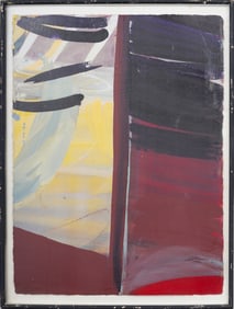 Nancy Miller (1927-2010) Vintage American Modernist Large Female Abstract Expressionist Oil Painting