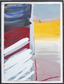 Nancy Miller (1927-2010) Vintage American Modernist Large Female Abstract Expressionist Oil Painting