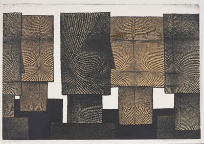 Tomio Kinoshita (1923-2004) Mid-Century Japanese Signed Woodblock Limited Signed Print 19/50