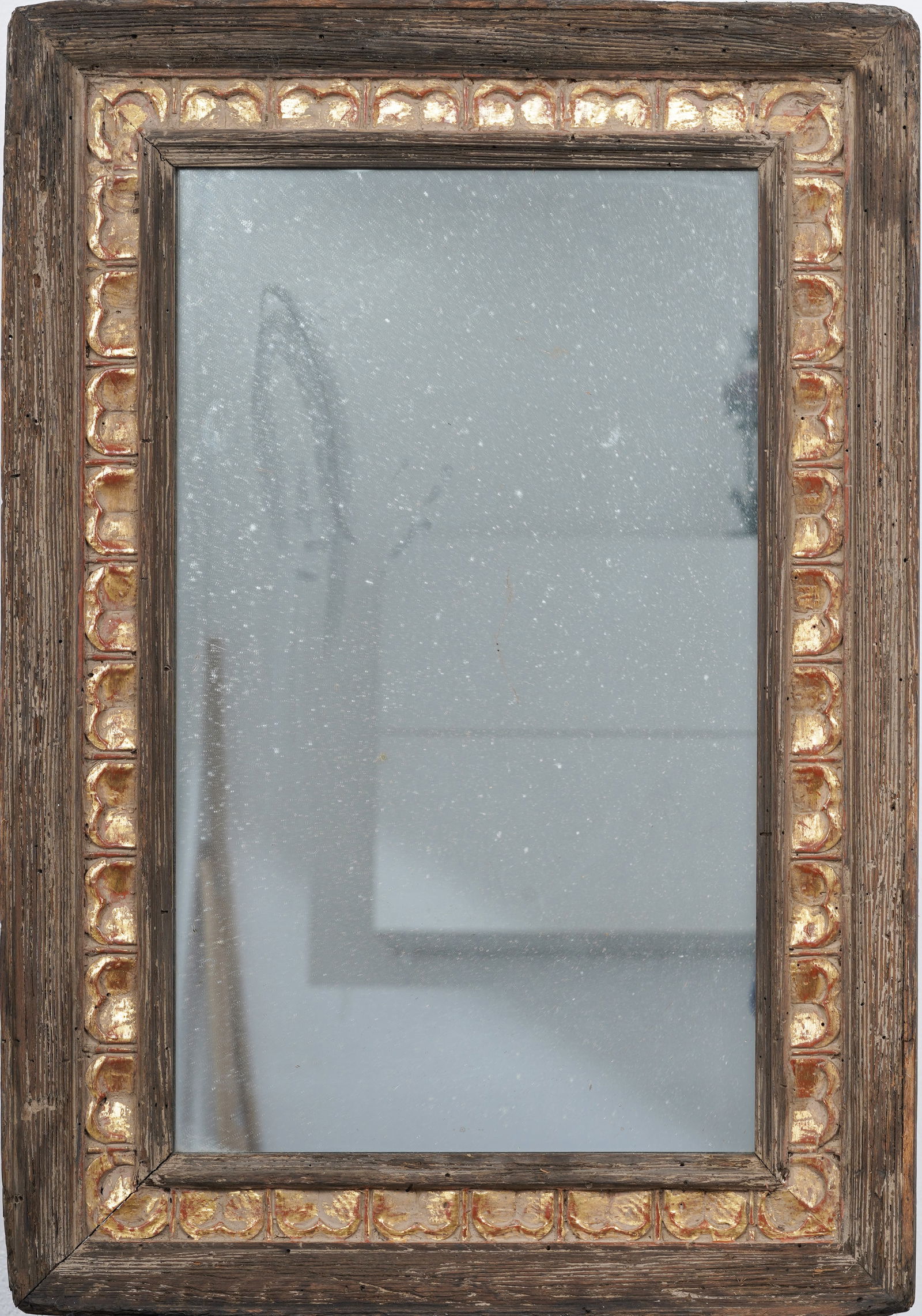 Antique American 20th Century Rustic Oil Painting Frame fits 23.25" x 14.5" Painting (1 of 5)