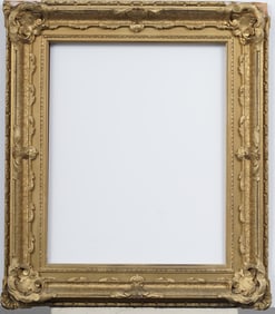 Antique French Giltwood and Gesso Oil Painting Frame fits 21.25" x 16.75" Painting