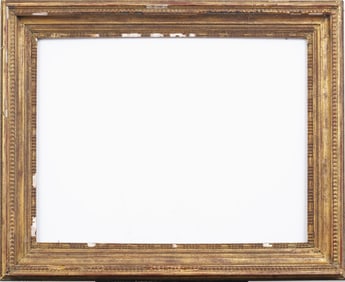 Antique European or American Giltwood and Gesso Painting Frame fits 24" x 32" Painting