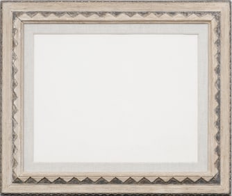 Mid-Century House of Heydenryk American Modernist Carved Wood Frame fits 28" x 34.5" Painting