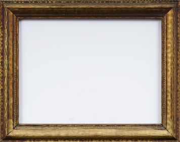 Antique Arts and Crafts Style American Carved Giltwood Oil Painting Frame fits 9" x 12" Painting