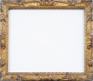 Antique American Arts and Crafts Hand Carved Wood Painting Frame fits 28" x 23.75" Painting