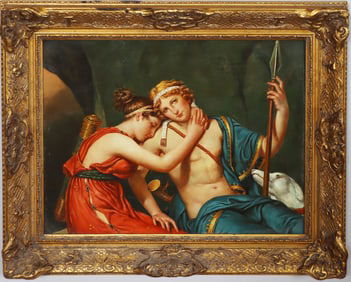 Contemporary European Classical Nude Figural Portrait Framed Realist Oil Painting