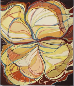 Large Vintage American Modernist Abstract Expressionist Original New York School Oil Painting