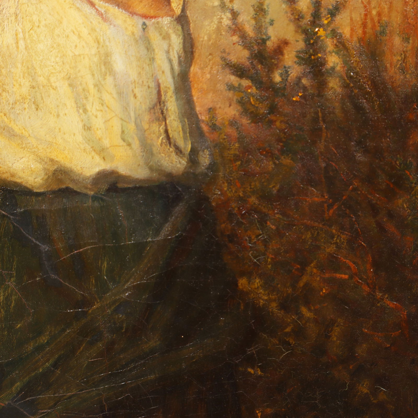 Frederick George Cotman (1850 - 1920) Large 19th Century Impressionist Portrait Framed Oil Painting - 6