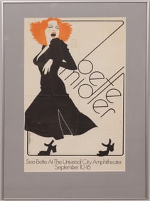 Bette Midler Vintage Show Poster Framed