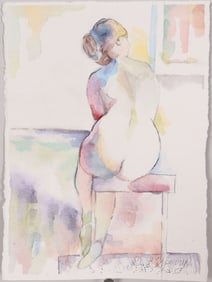 Luminal Form: A Seated Nude Study