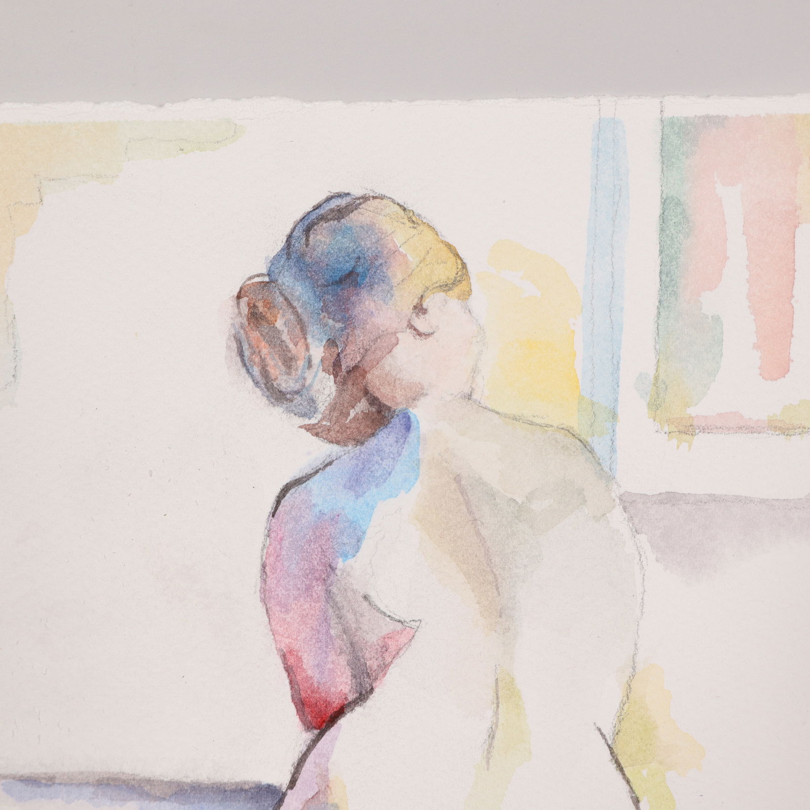 Luminal Form: A Seated Nude Study - 2