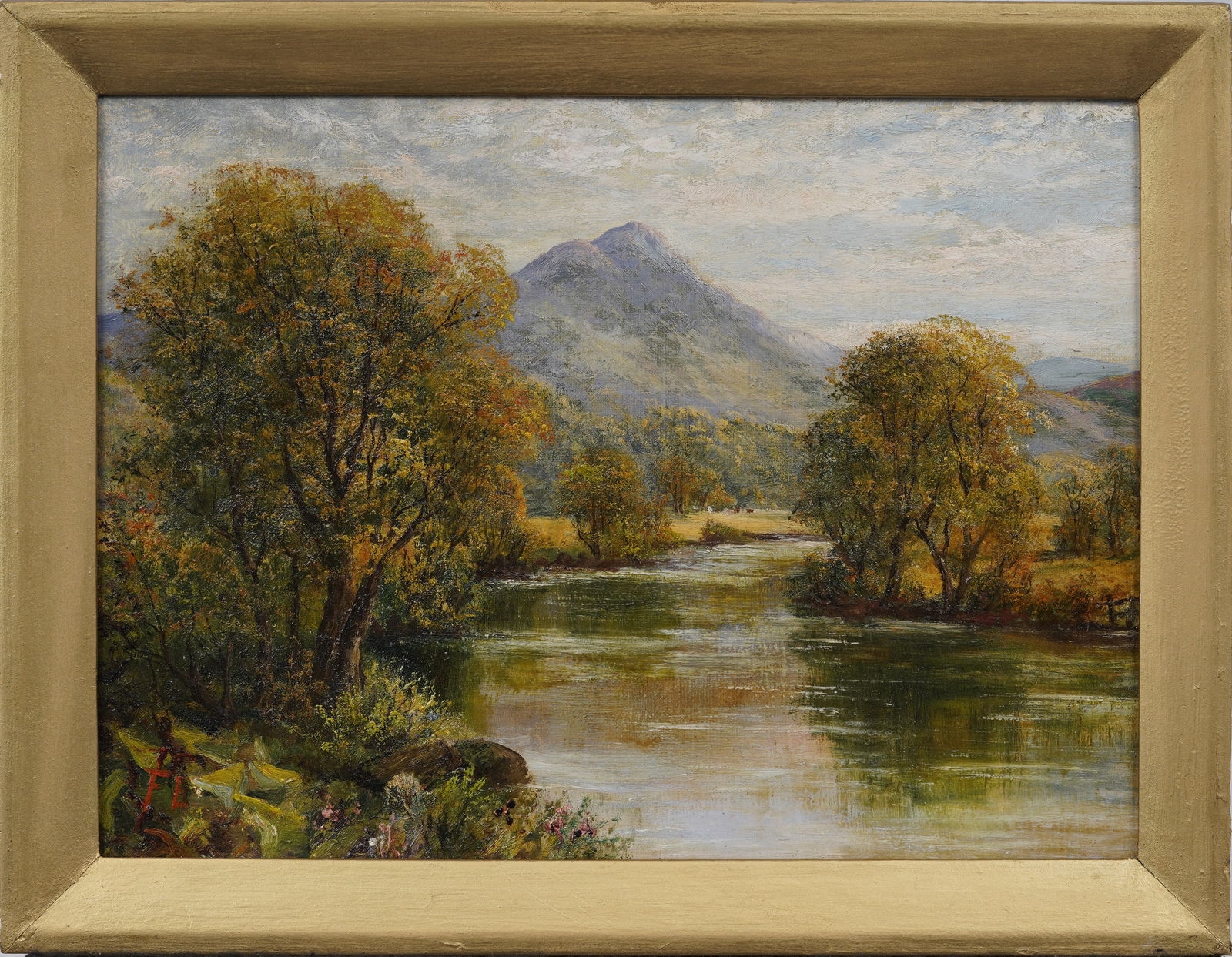 Signed Vintage European Impressionist Framed Landscape Original Oil Painting (1 of 9)