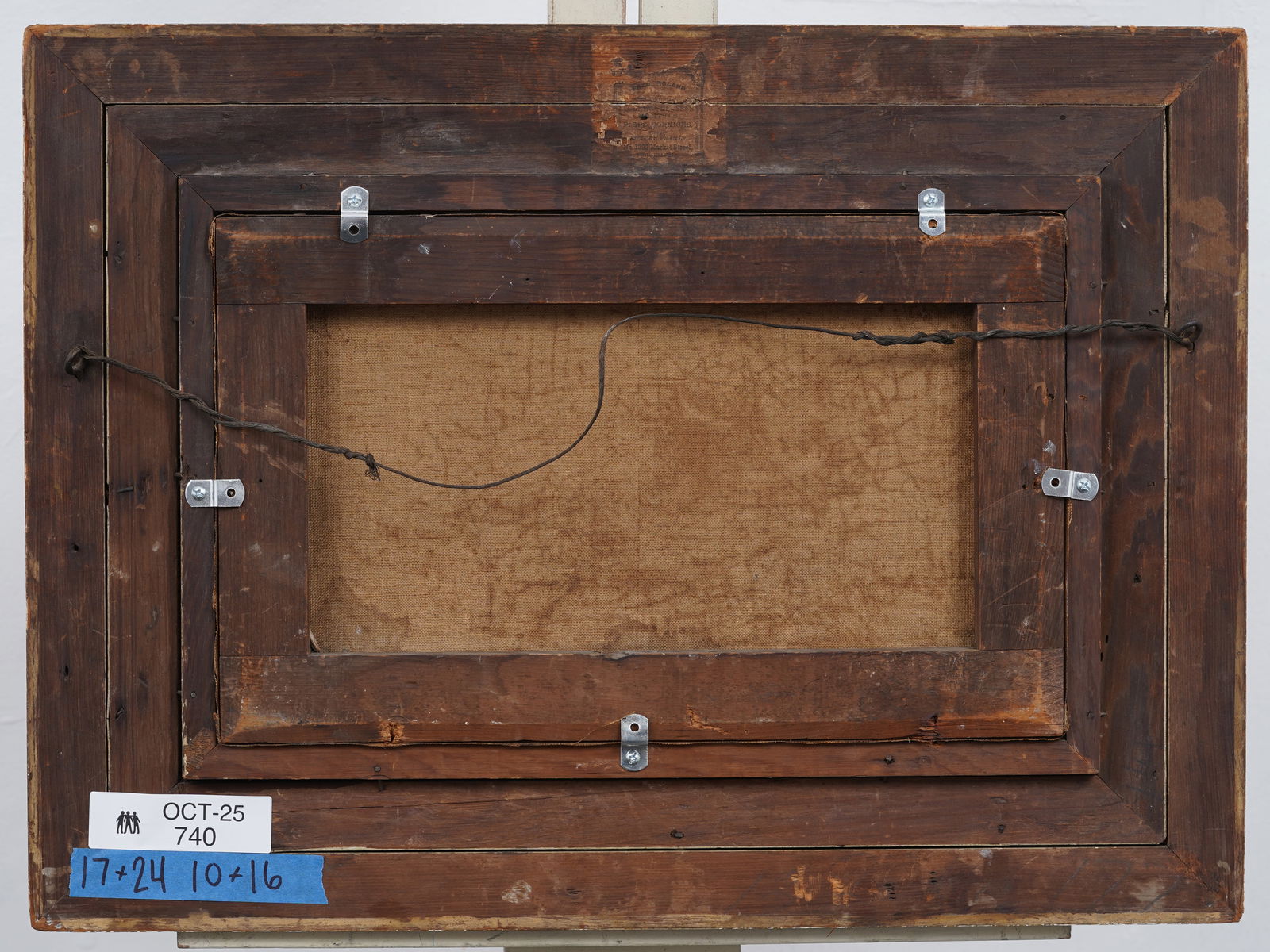 Antique American Hudson River School Monogrammed River Landscape Framed Oil Painting - 6