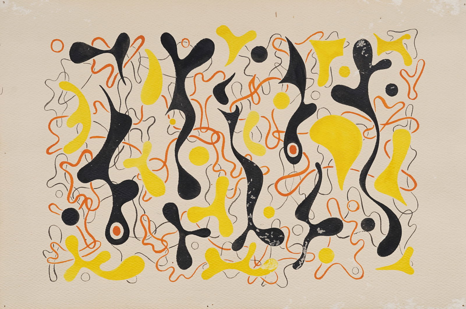 Vintage American Modernist Abstract Painting (1 of 4)