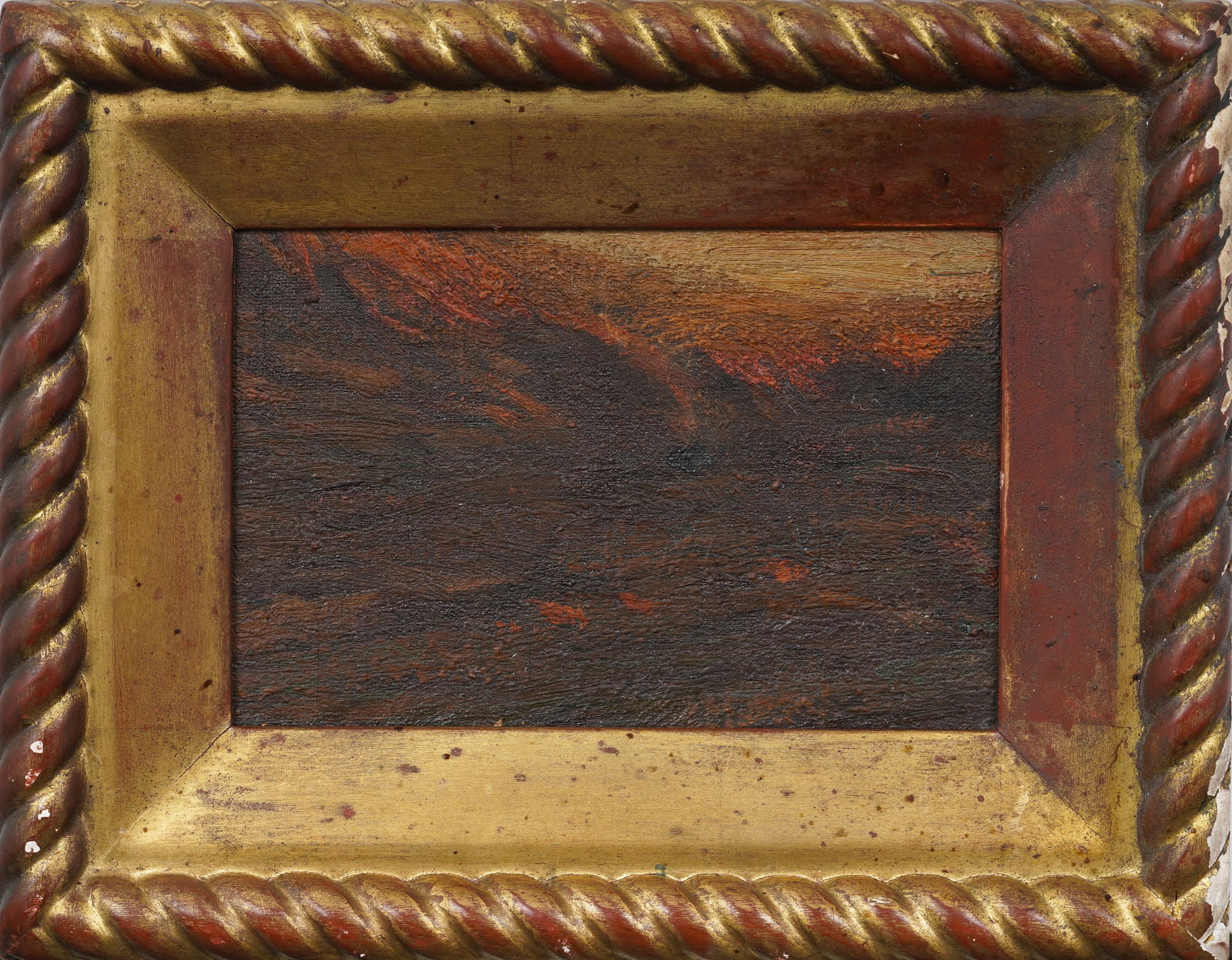 Vintage Dutch Abstract Tonalist Landscape Modernist Original Framed Oil Painting (1 of 5)