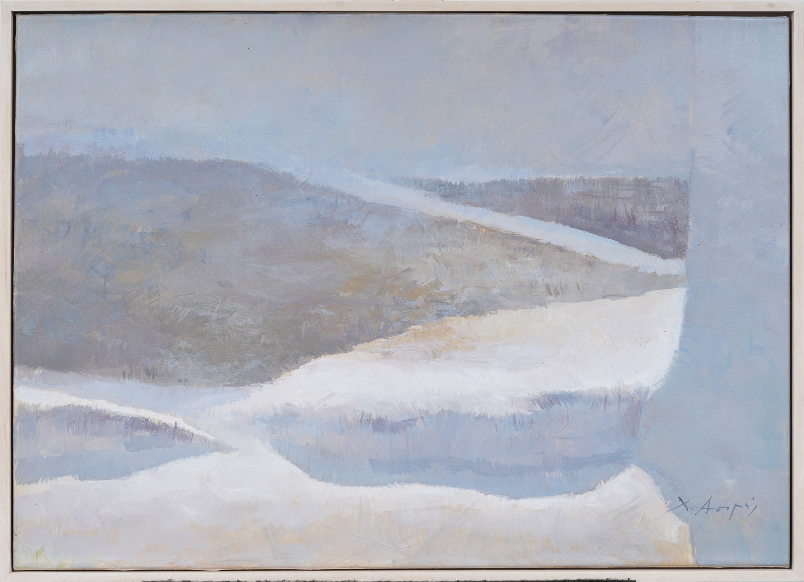 Contemporary American Dreamy Impressionist Beach Landscape Original Oil Painting on Board (1 of 8)