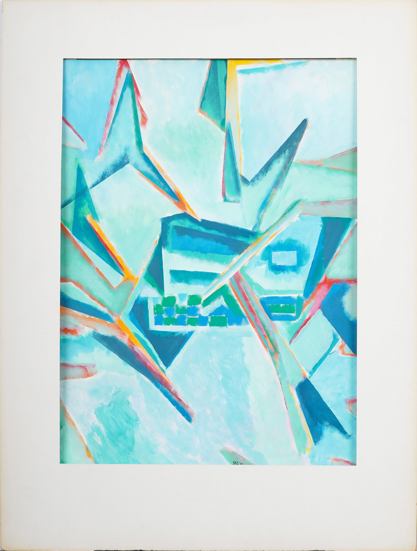 Fred Schwartz (1921 - 2009) Vintage American Abstract Oil Painting (1 of 6)