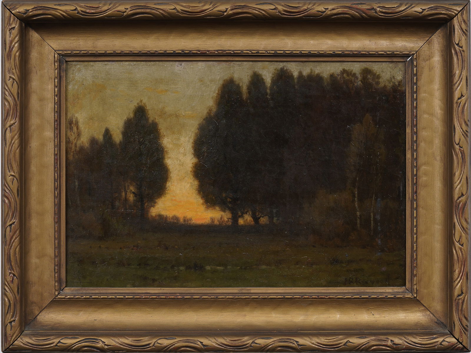 James Renwick Brevoort (1832 - 1918) Sunset Hudson River School Framed Oil Painting Christie's Prov (1 of 8)
