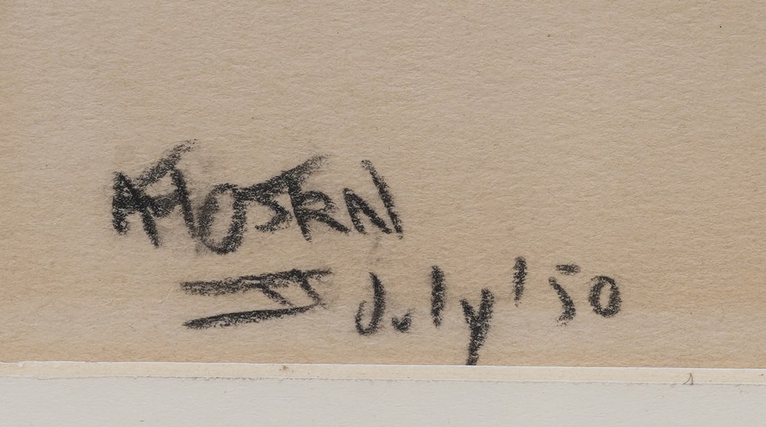 Dynamically Posed Mid Century Nude Dancer Illustration - 5