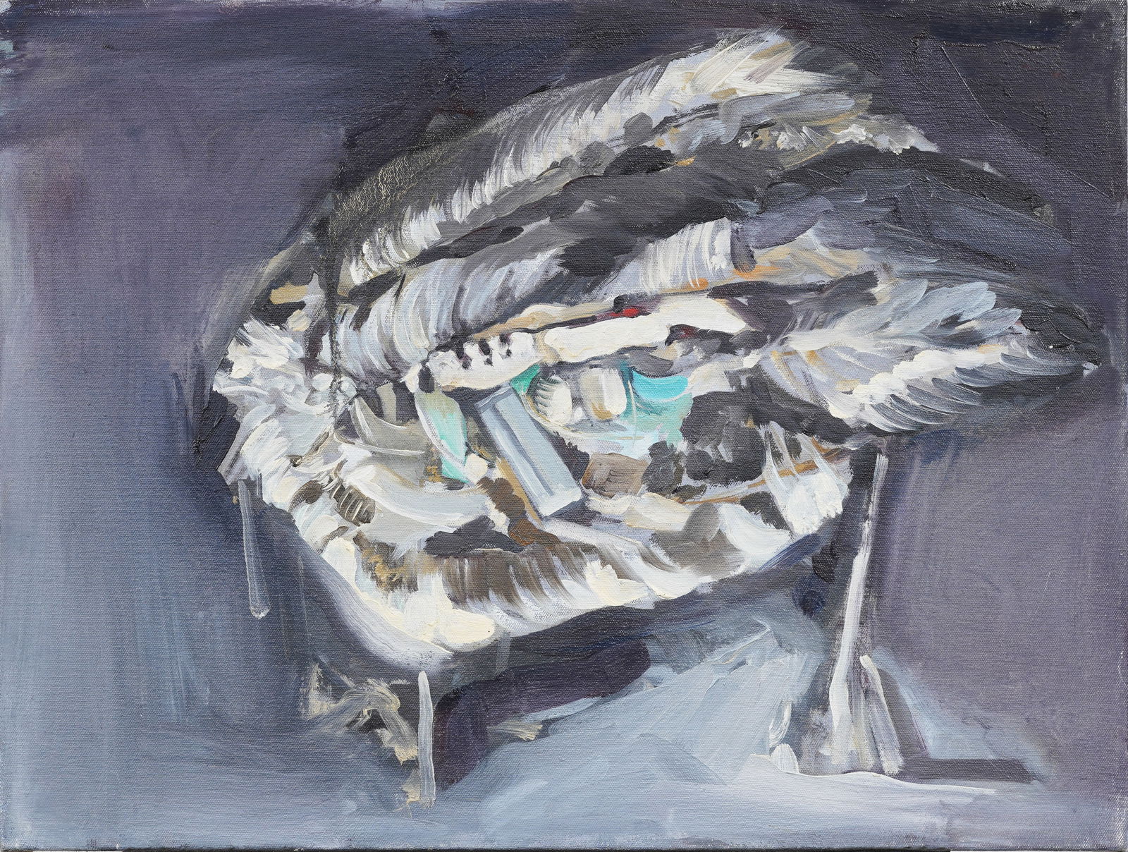 Penny Kronengold Vintage American Abstract Expressionist Squished Pigeon Original Oil Painting (1 of 4)
