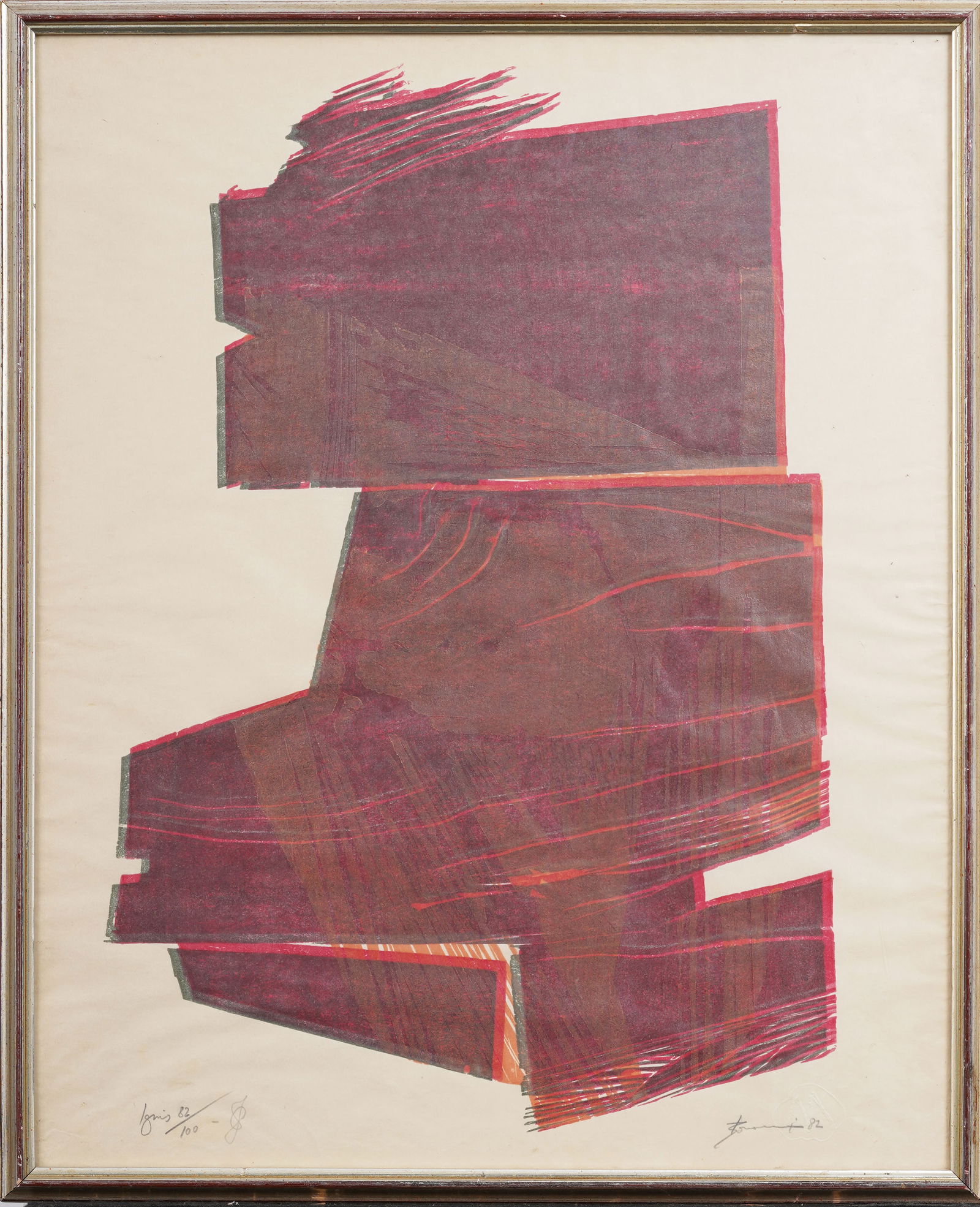 Signed Vintage American Original Framed Lithograph "Ignis" 82/100 (1 of 6)