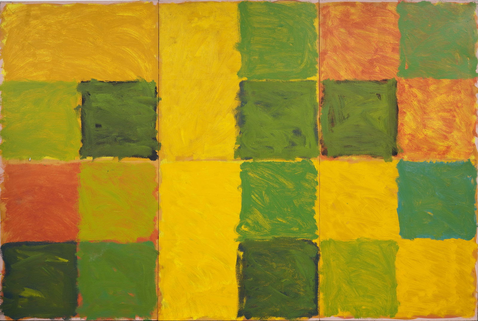 Monumental Museum Size Vintage American School Abstract Expressionist Original Oil Painting (1 of 5)