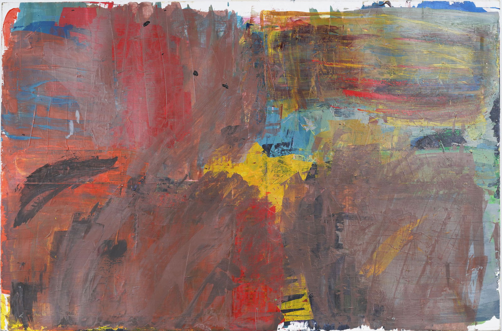 Large Vintage American Modernist Abstract Expressionist Original Oil Painting (1 of 7)