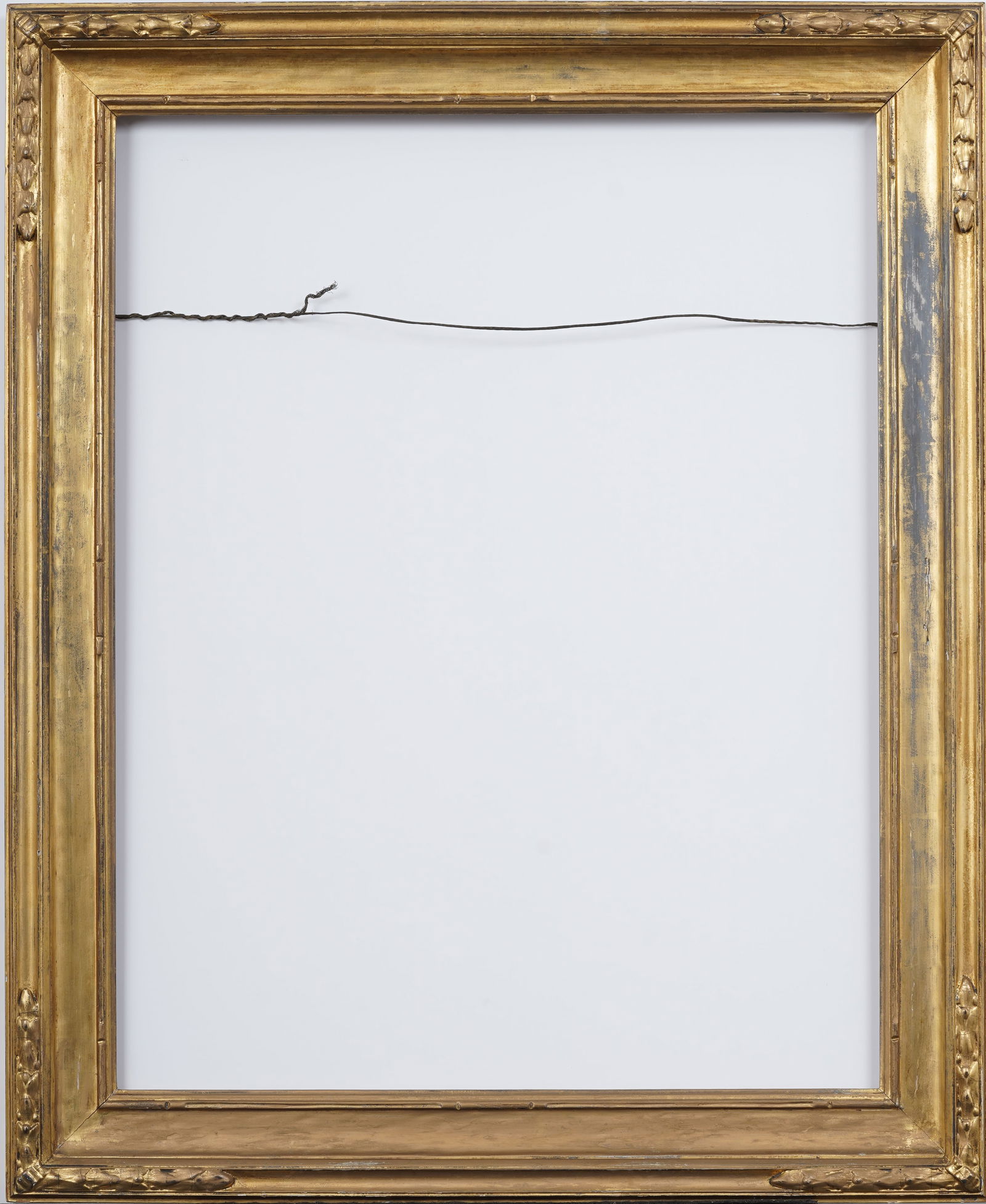 Antique American Impressionist Arts and Crafts Style Giltwood Carved Frame Fits 28" x 22" Artwork (1 of 7)