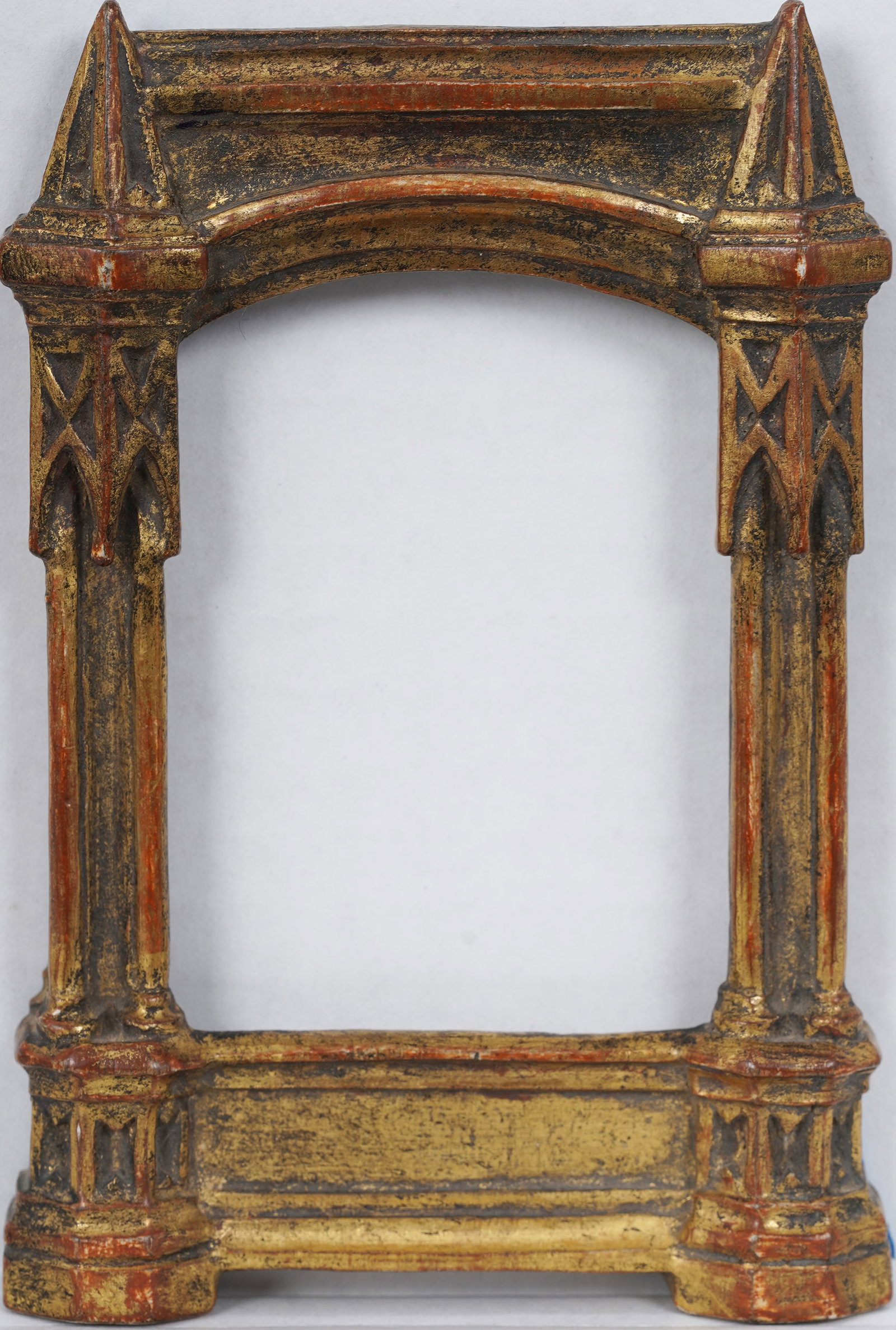 Vintage American or European Tabernacle Style Miniature Giltwood Picture Frame (1 of 4)