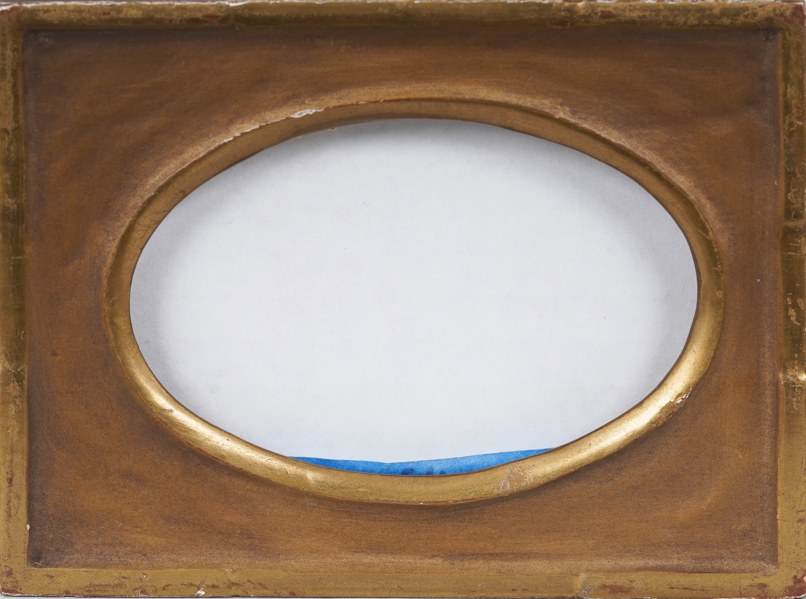 Miniature Vintage Giltwood Oval Picture Frame (1 of 3)