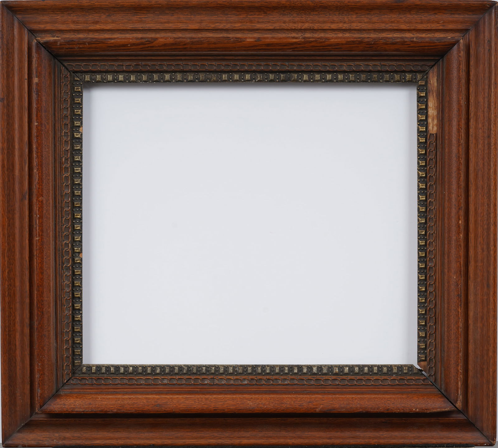 Antique American Wooden Painting Frame with Giltwood Liner Fits 12" x 14" Artwork (1 of 4)