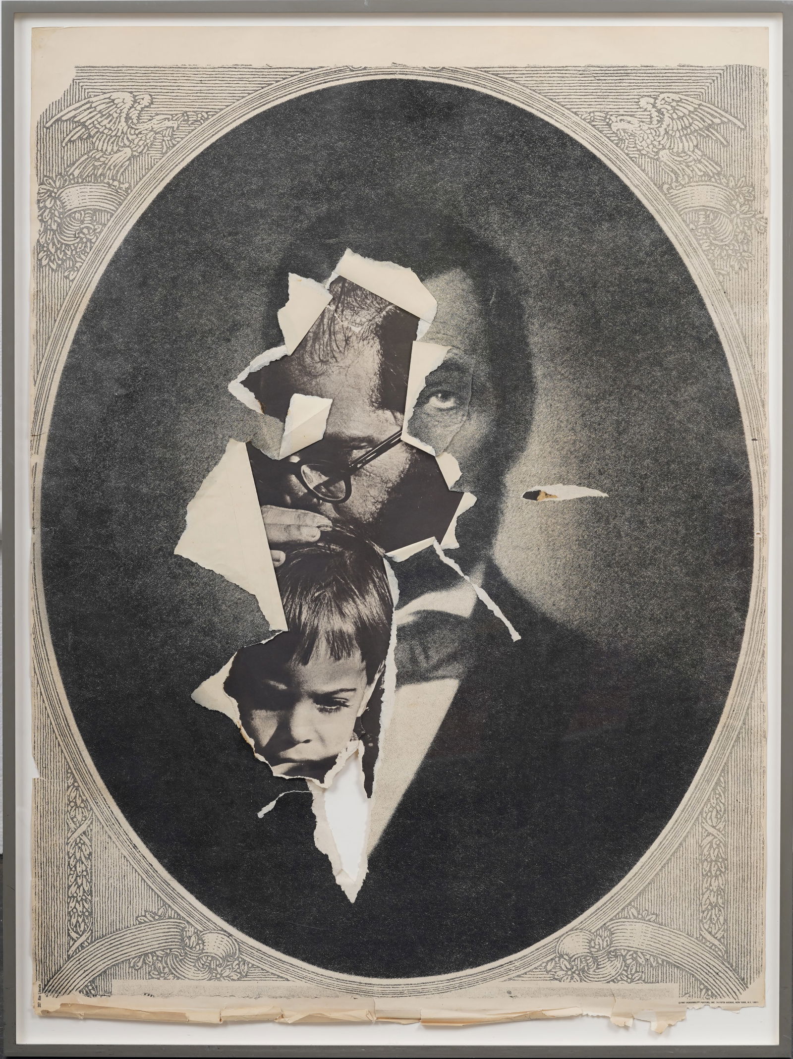 Vintage American School Modernist Collage Portrait Framed (1 of 6)