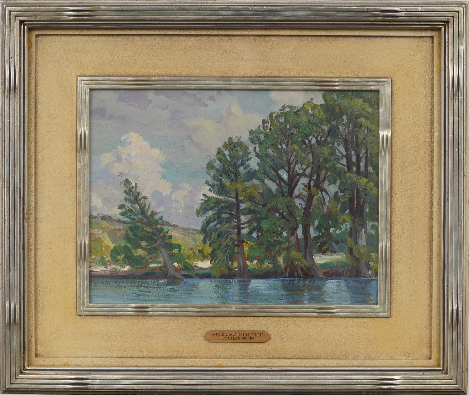 ATTR Louis Oscar Griffith 1875-1956 "Texas Landscape" Vintage Framed Oil Painting (1 of 8)